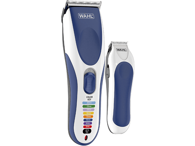 Tagliacapelli WAHL Color Pro Cordless COMBO, 10x pettini distanziatori distanziatori, 10 livelli di taglio, Lama in acciaio, Accumulatore, autonomia 60 min