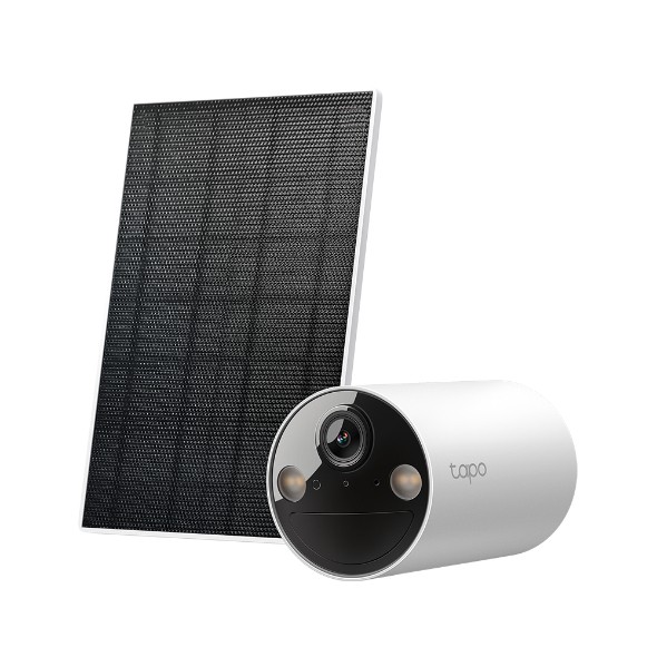 Tapo C410 KIT Telecamera Wi-Fi Esterno a Batteria 2K 3MP con Panello Solare Visione Notturna a Colori