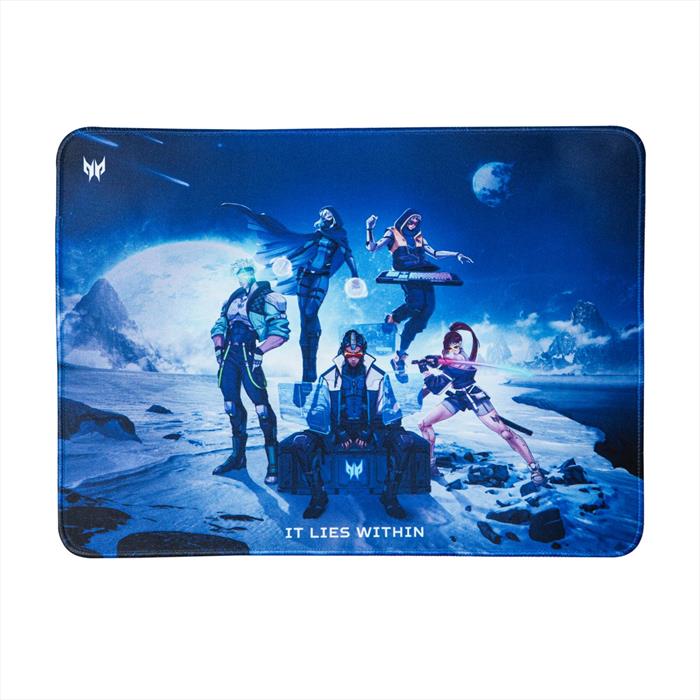 TAPPETINO MOUSE ACER Predator Mousepad, Realizzato per soddisfare le aspettative dei giocatori professionisti, il Gaming Mousepad è perfettamente dimensionato e sapientemente costruito un controllo completo totale., Nero