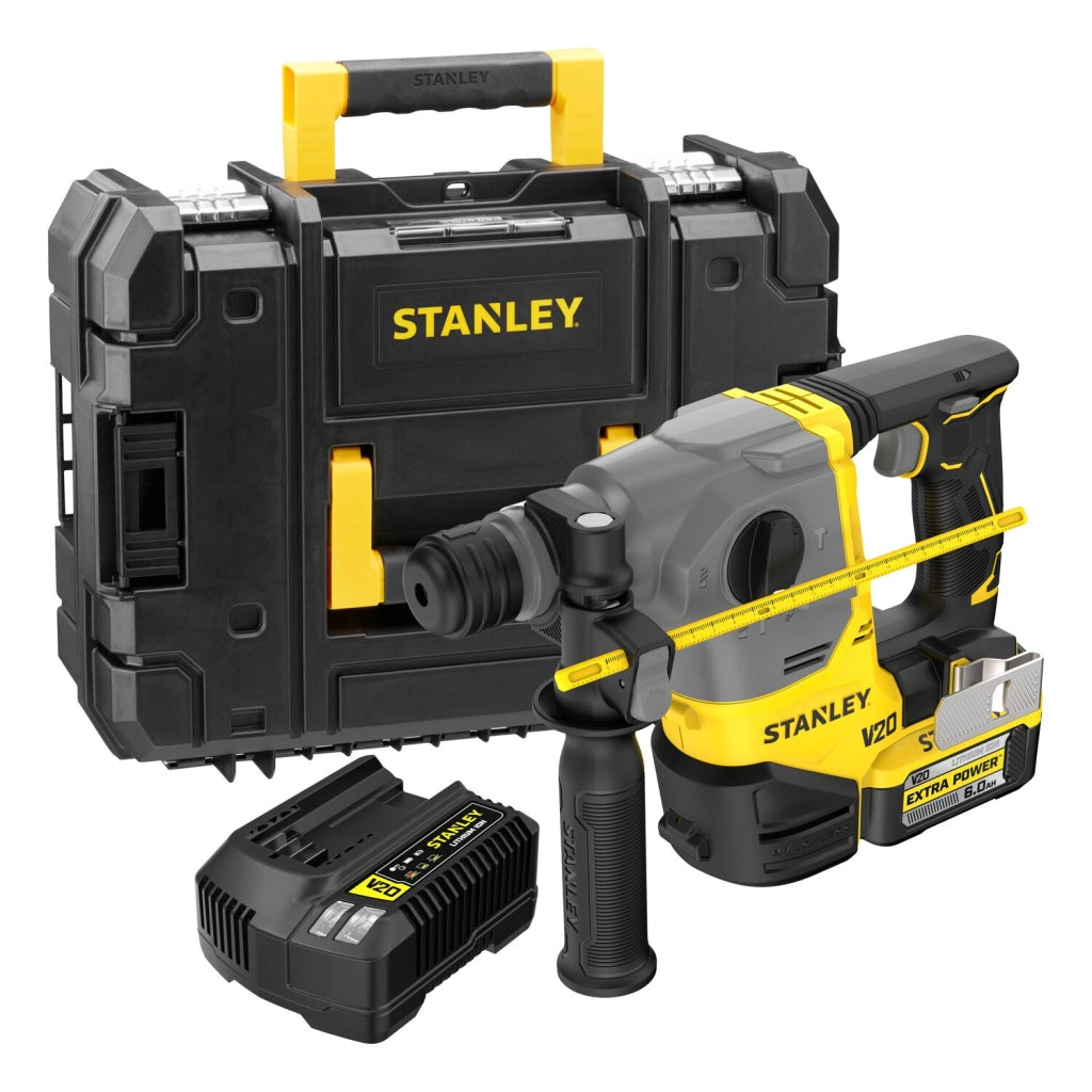 Tassellatore Stanley SFMCH910R1T 18V SDS-Plus 2,5 J con Batteria 6Ah Extra Power