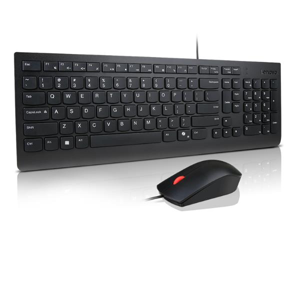 Tastiera e mouse ESSENTIAL Wired Combo Black 4X31R64420