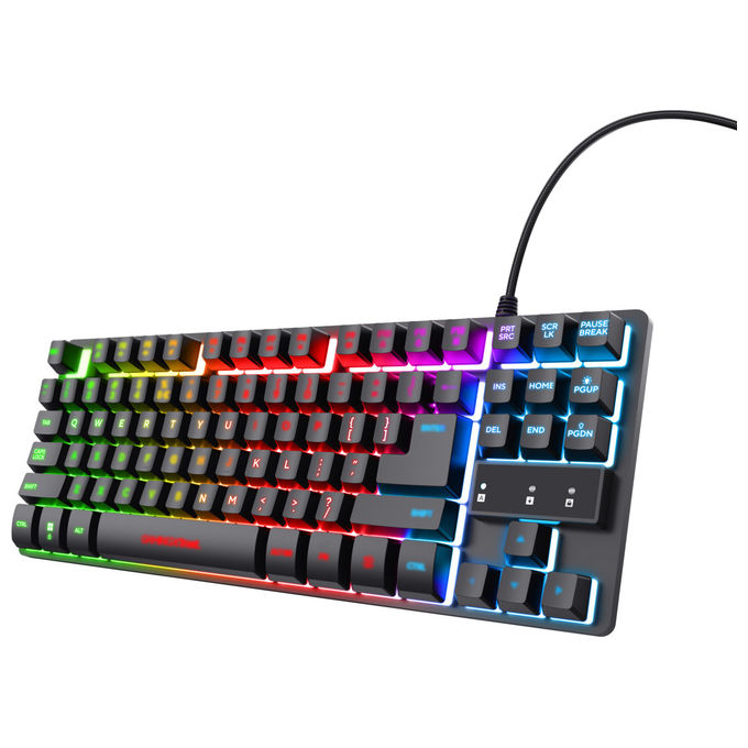 TASTIERA GAMING TRUST GXT833 THADO TKL KB BL IT