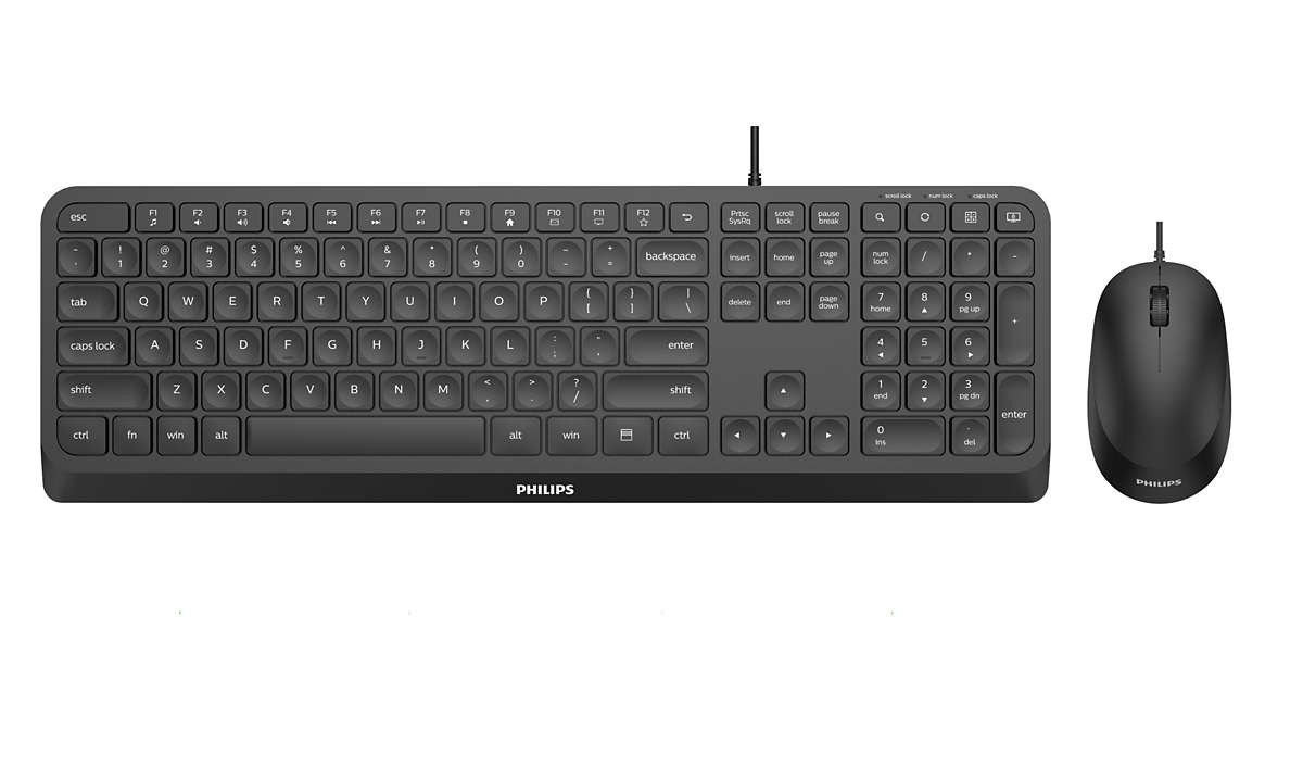 Tastiera Philips Usb Combo + Mouse Retail Spt6207B/34