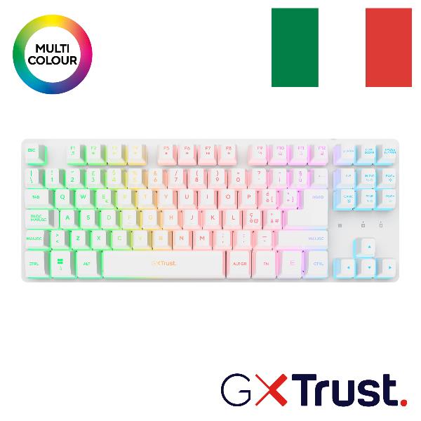 TASTIERA TRUST GXT831 THADO TKL W KB WHT