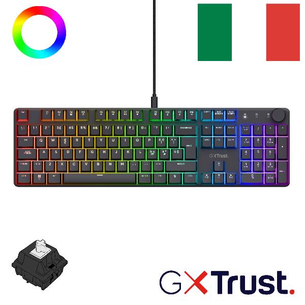 TASTIERA TRUST GXT866 TORIX MECH KEYB IT TASTIERA TRUST GXT866 TORIX MECH KEYB IT