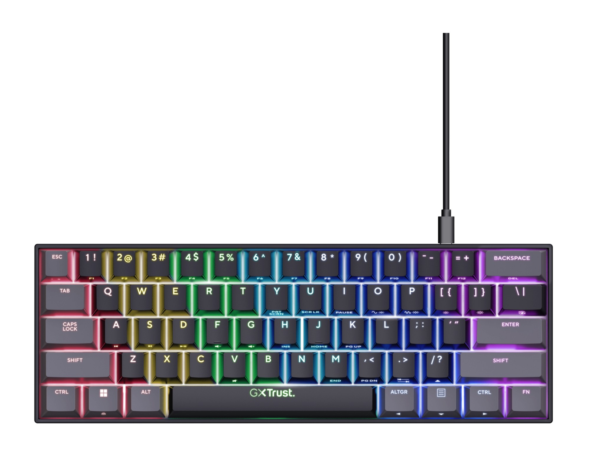 TASTIERA TRUST GXT867 ACIRA 60% MINI KB