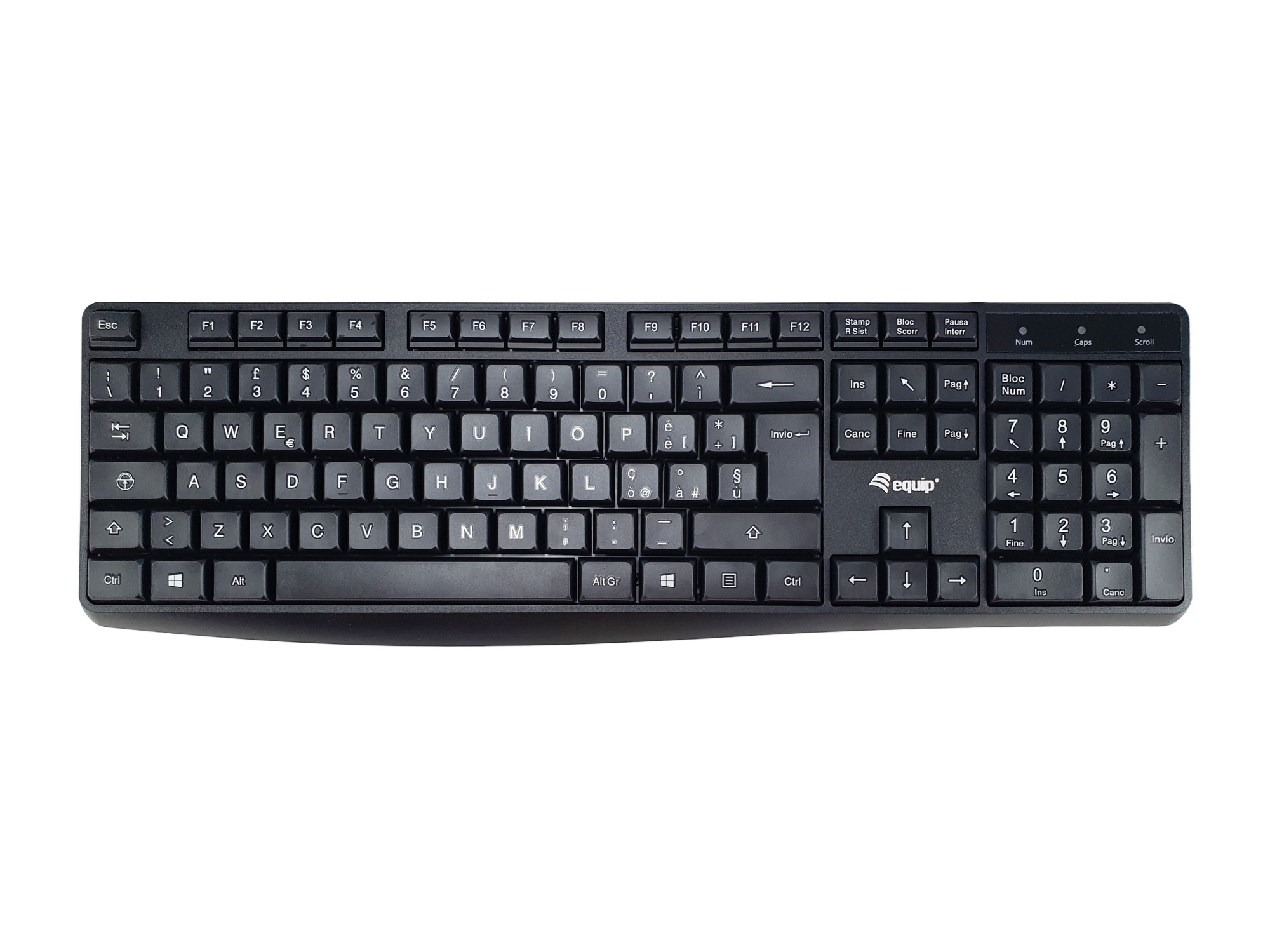 Tastiera Usb 105 Tasti Bk Cavo 135Mt Tastiera Usb 105 Tasti Bk Cavo 135Mt