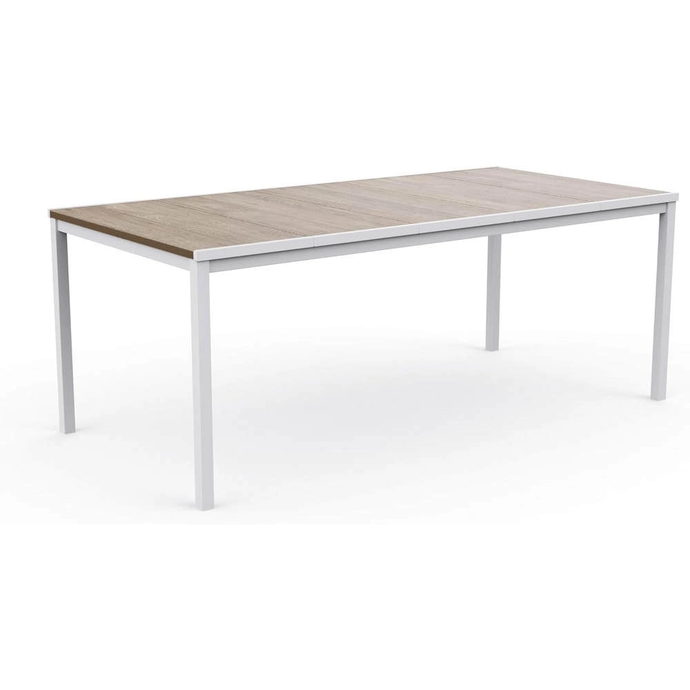 Tavolo da Esterno Keter Porto 200 cm in Metallo Bianco