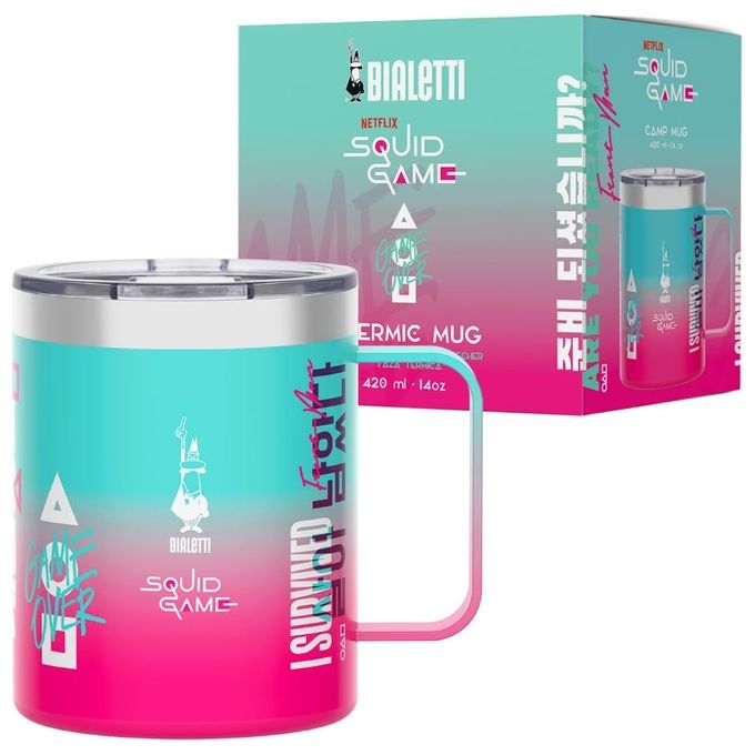 TAZZA TERMICA BIALETTI HANDLE MUG SQUIDGAME TAZZA TERMICA BIALETTI HANDLE MUG SQUIDGAME