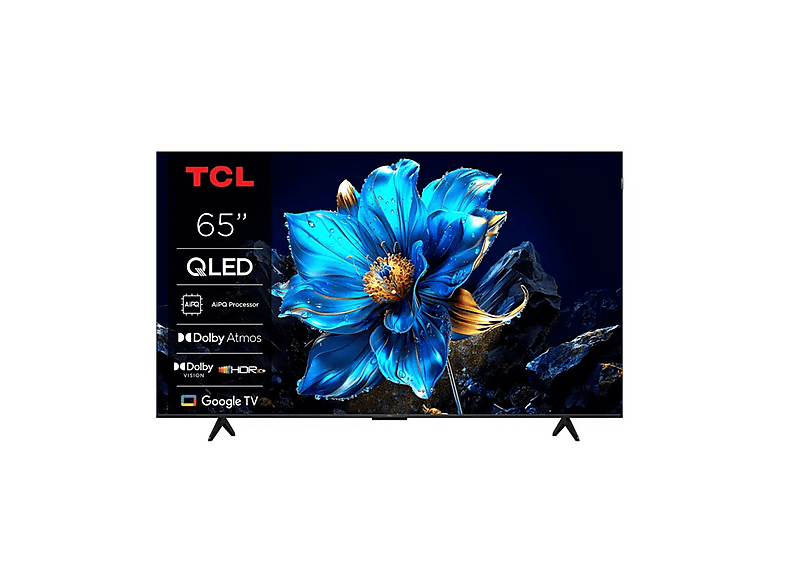 TCL 65T69C, Smart TV QLED 65'', Direct LED TV, 4K HDR Powered by Google (Dolby Vision & Atmos, Game Master, Motion clarity, compatible with Google Assistant & Alexa)