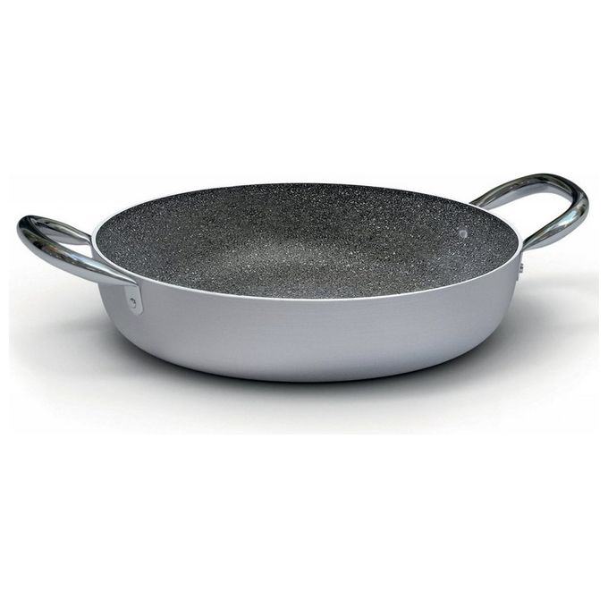 Tegame Alluminio antiaderente (40cm) PROFESSIONALE SERIE 2800 Alluminato e Nero 2808 40