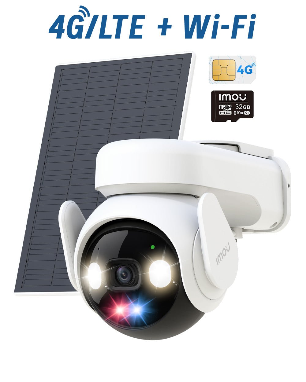 Telecamera di sorveglianza AOV PT 3K 5MP / 4K 8MP, 4G LTE & Wi-Fi 2,4/5 GHz, [AOV PT Pro Visione Notturna Ultra a Bassa Luminosità] 5MP 3K / Nessuno