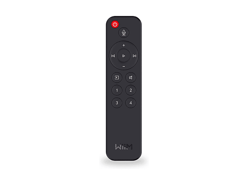 TELECOMANDO WIIM Remote telecomando Bluetooth per streamer audio WiiM, controllo musica wireless, Nero