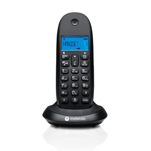 Telefono cordless DECT Motorola C1001L - ID chiamante - Vivavoce