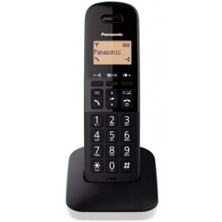 TELEFONO CORDLESS PANASONIC KX-TGB610JT Bianco, rubrica 50 numeri, tasti grandi, alto volume dell'audio