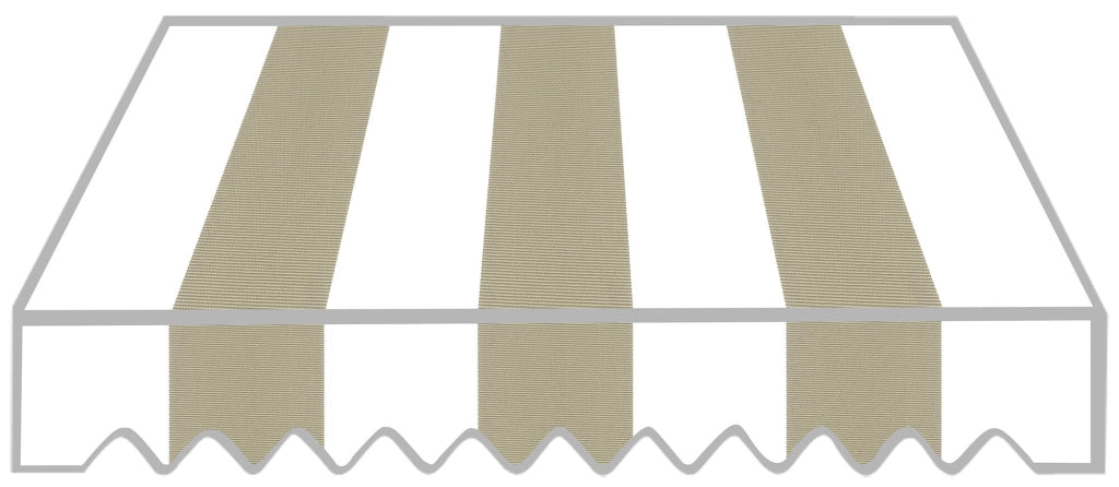 Tenda da Sole a Caduta 3x2,5m Tessuto in Poliestere Disegno P2004 Tenda da Sole a Caduta 3x2,5m Tessuto in Poliestere Disegno P2004