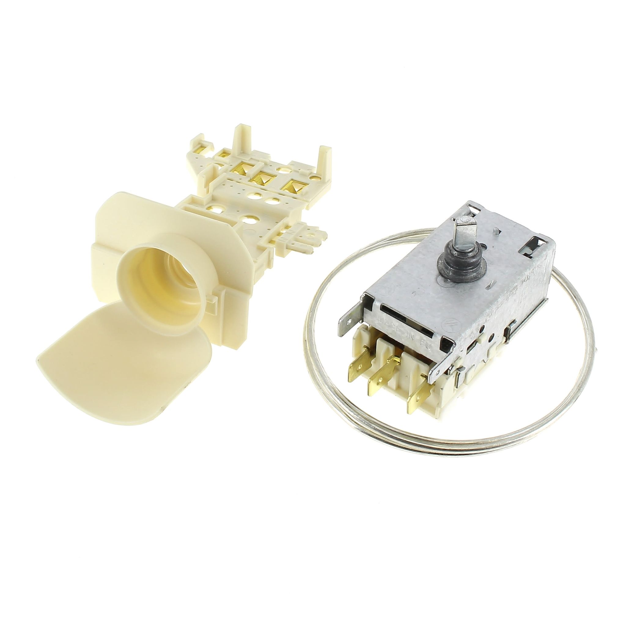 Termostato A130705 + Supporto 48122823823 Per Frigorifero Whirlpool Termostato A130705 + Supporto 48122823823 Per Frigorifero Whirlpool