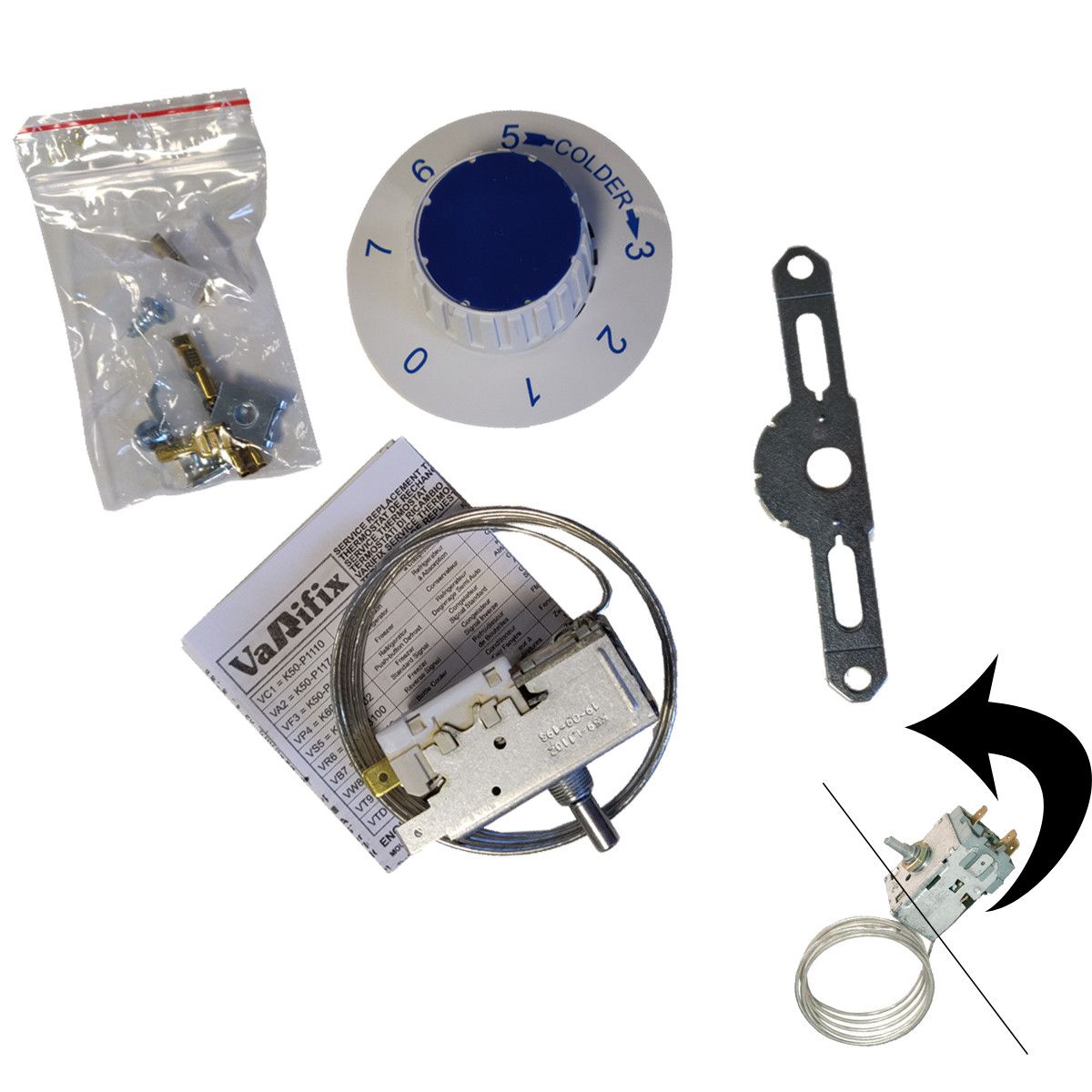 Termostato - Frigorifero, Congelatore Whirlpool 1019483662734046630 Termostato - Frigorifero, Congelatore Whirlpool 1019483662734046630