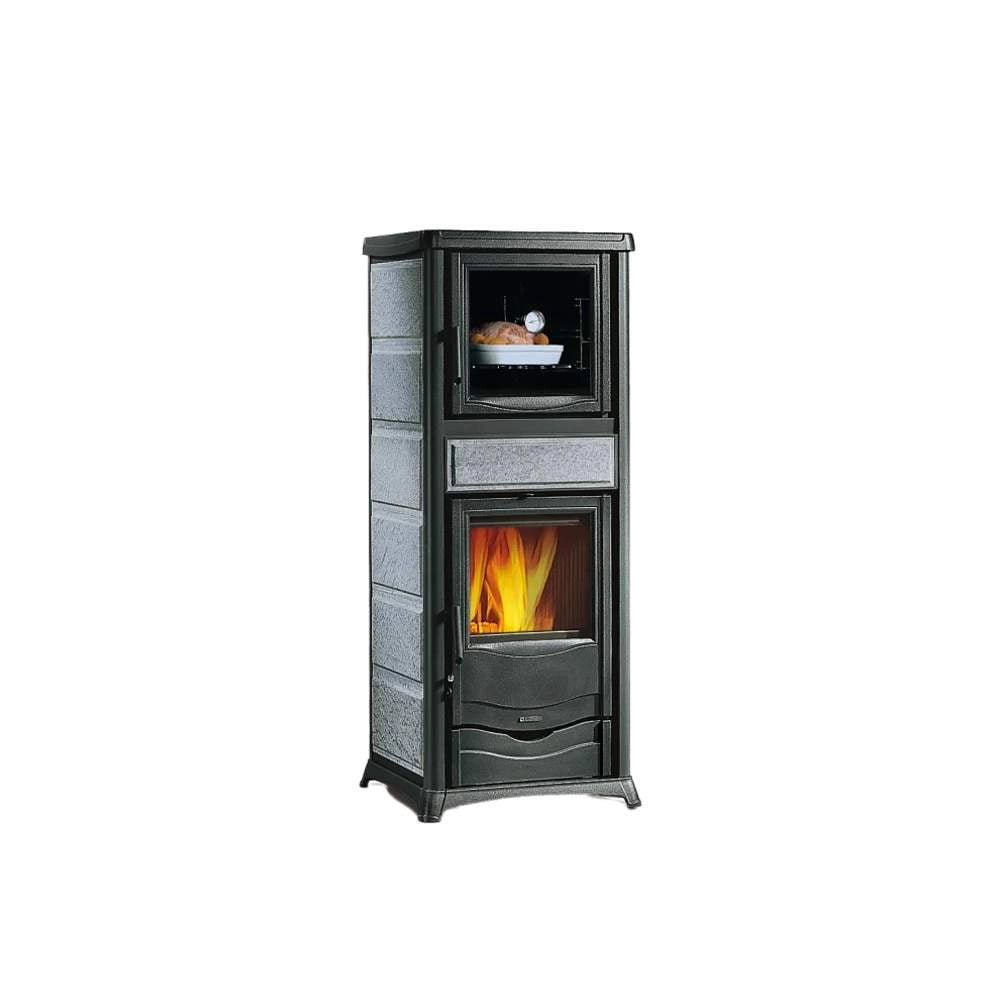 Termostufa a Legna con Forno Termorossella Dsa 4.0 Pietra Naturale Nordica