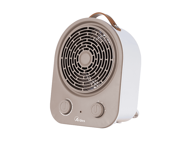 Termoventilatore ARDES SYNTHO TERMOVENTILATORE PELLE, Potenza 2000 W, 2 livelli di calore, Elementi riscaldanti in ceramica, Funzione Aria Fredda, Bianco / Tortora Termoventilatore ARDES SYNTHO TERMOVENTILATORE PELLE, Potenza 2000 W, 2 livelli di calore, Elementi riscaldanti in ceramica, Funzione Aria Fredda, Bianco / Tortora