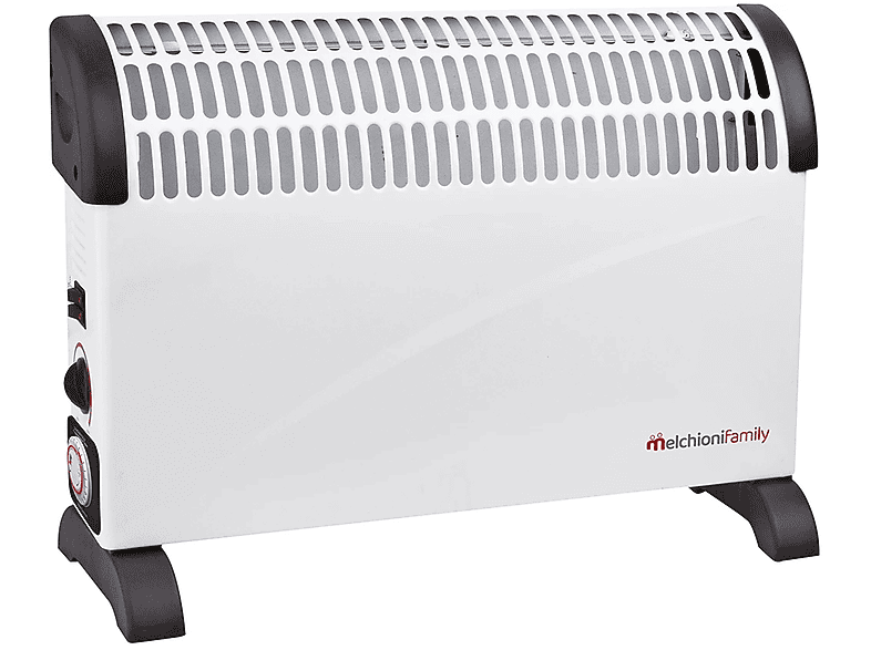 Termoventilatore MELCHIONI FAMILY THERMAL, Potenza 2000 W, 3 livelli di calore, Elementi riscaldanti in ceramica, Funzione Aria Fredda, Telecomando, BIANCO