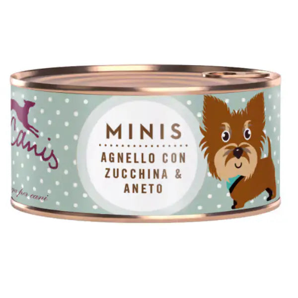 Terra Canis Mini Grain Free 100 gr Agnello, Zucchine e Aneto - confezione da 6 pezzi - Cibo umido per cani - 1° ORDINE? scegli tra BZR5 - BZR20 + 200 pt fedeltà