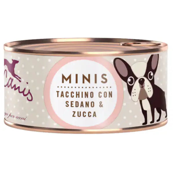 Terra Canis Mini Grain Free 100 gr Tacchino con sedano e zucca - confezione da 6 pezzi - Cibo umido per cani - 1° ORDINE? scegli tra BZR5 - BZR20 + 200 pt fedeltà