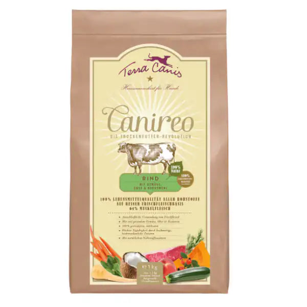 Terra Canis secco Canireo Grain Free al Manzo 1 kg - Croccantini per cani - 1° ORDINE? scegli tra BZR5 - BZR20 + 200 pt fedeltà