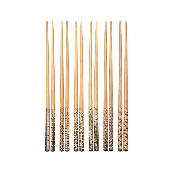 Tescoma 389510 Nikko Bacchette Sushi in Bambu' 23 cm 6 Paia con Supporto