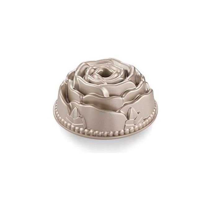Tescoma 623144 Delicia Stampo Ciambella Alta in Alluminio Pressofuso con Rivestimento Antiaderente Diametro 24 cm Altezza 9,5 cm colore Bronzo