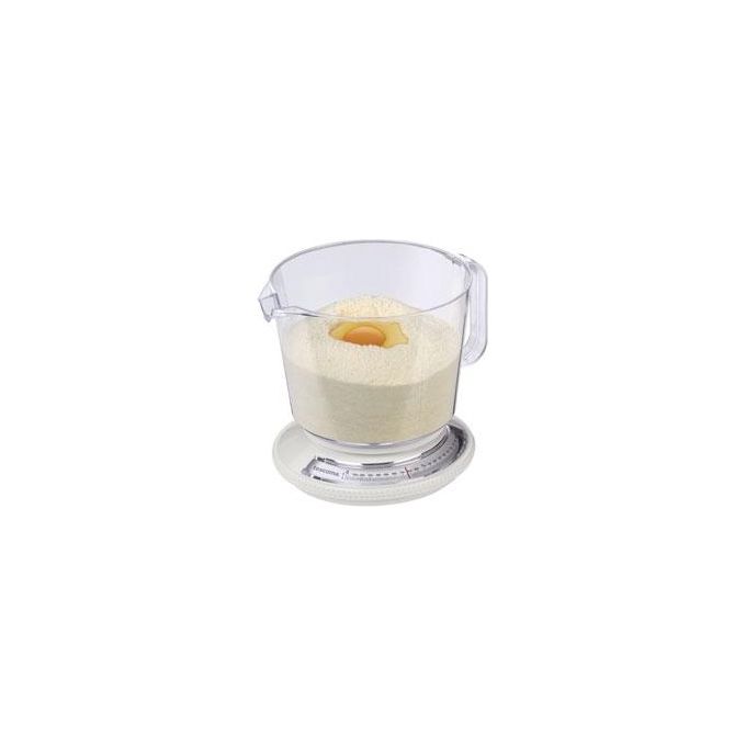 Tescoma 634560 Delicia Bilancia da cucina meccanica 2.2 Kg precisione 20 g capacita' ciotola 1.5 L colore Bianco