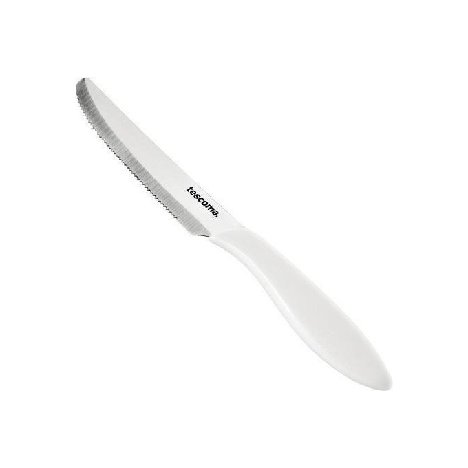 Tescoma 863054.11 Presto Set 6 Coltelli da Tavola Lama Seghettata 12cm Manico Ergonomico Lavastoviglie colore Bianco Tescoma 863054.11 Presto Set 6 Coltelli da Tavola Lama Seghettata 12cm Manico Ergonomico Lavastoviglie colore Bianco