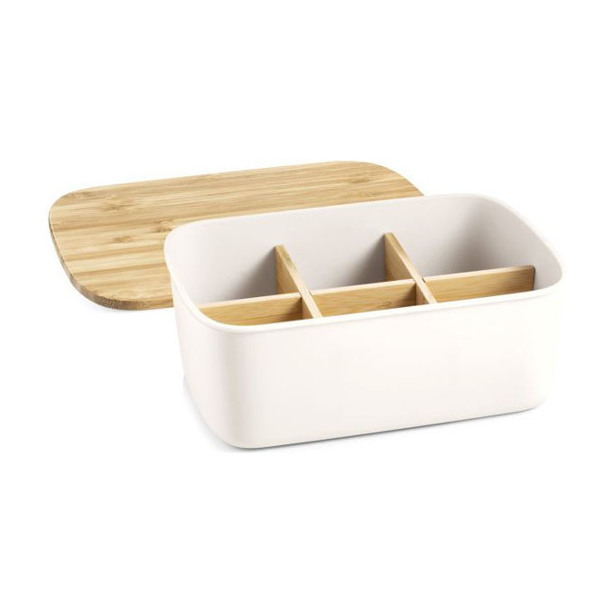 Tescoma 900826 Online Porta Bustine da Te' 6 Scomparti Rimovibili Coperchio in Bambu' 23.5x17x9.5 cm colore Avorio Tescoma 900826 Online Porta Bustine da Te' 6 Scomparti Rimovibili Coperchio in Bambu' 23.5x17x9.5 cm colore Avorio