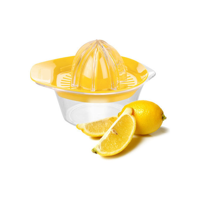 Tescoma, Spremiagrumi Multifunzionale Vitamino, Giallo, Plastica Tescoma, Spremiagrumi Multifunzionale Vitamino, Giallo, Plastica