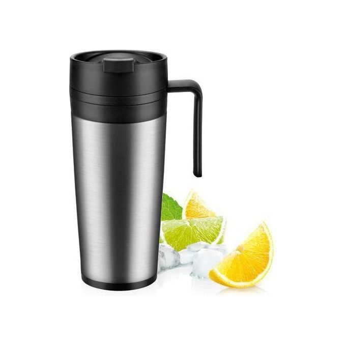 Tescoma T318534 Constant Tazza Termica in Acciaio Inox 0.4 L con Manico Rimovibile e Chiusura Ermetica colore Acciaio