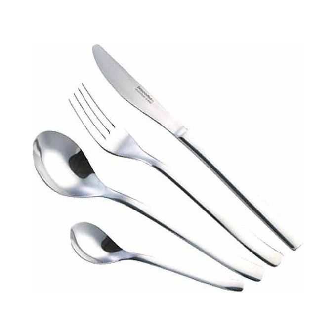 Tescoma T391006 Banquet Set Posate 24 Pezzi Acciaio Inox 18-0 Spessore 1,3 mm Lavabile in Lavastoviglie colore Nero