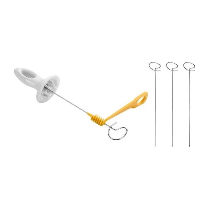 Tescoma T420637 Presto Tagliapatate a Spirale Set 4 Spiedini Acciaio Inox 24 cm colore Bianco Giallo