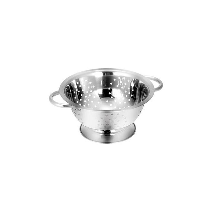 Tescoma T428510 GrandChef Scolapasta in Acciaio Inossidabile 24 cm 2 Manici Lavabile in Lavastoviglie colore Acciaio Inossidabile