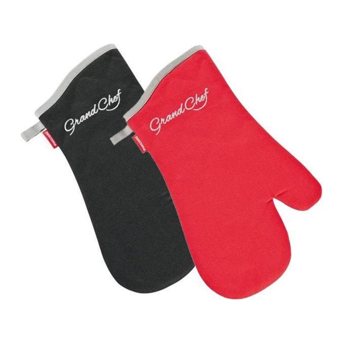 Tescoma T428840.45 GrandChef Guanto da Forno in Cotone 34x19 cm colore Nero