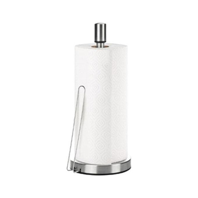 Tescoma T639080 President Portarotolo da Cucina in Acciaio Inox e Plastica Resistente con Supporto a Molla colore Srebrny