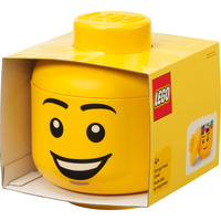 Testa contenitore LEGO "Happy Boy", piccola, Scatola di immagazzinaggio