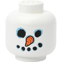 Testa contenitore LEGO "Snowman", piccola, Scatola di immagazzinaggio Testa contenitore LEGO "Snowman", piccola, Scatola di immagazzinaggio