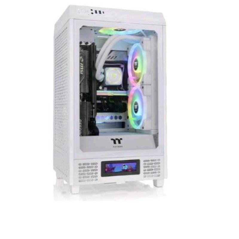 Thermaltake the tower 200 case mini tower pannello in vetro temperato snow white