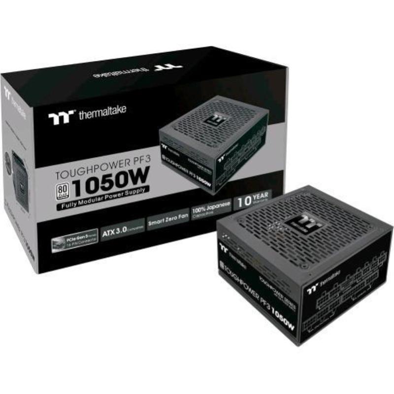 Thermaltake toughpower pf3 alimentatore 1050 w fully modular 80 plus platinum pcie gen 5 atx 3.0 nero