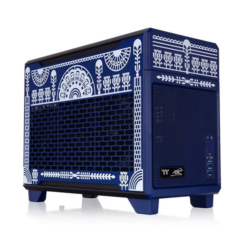 Thermaltake tr100 koralie edition mid tower gehÃ¤use cobalt blue