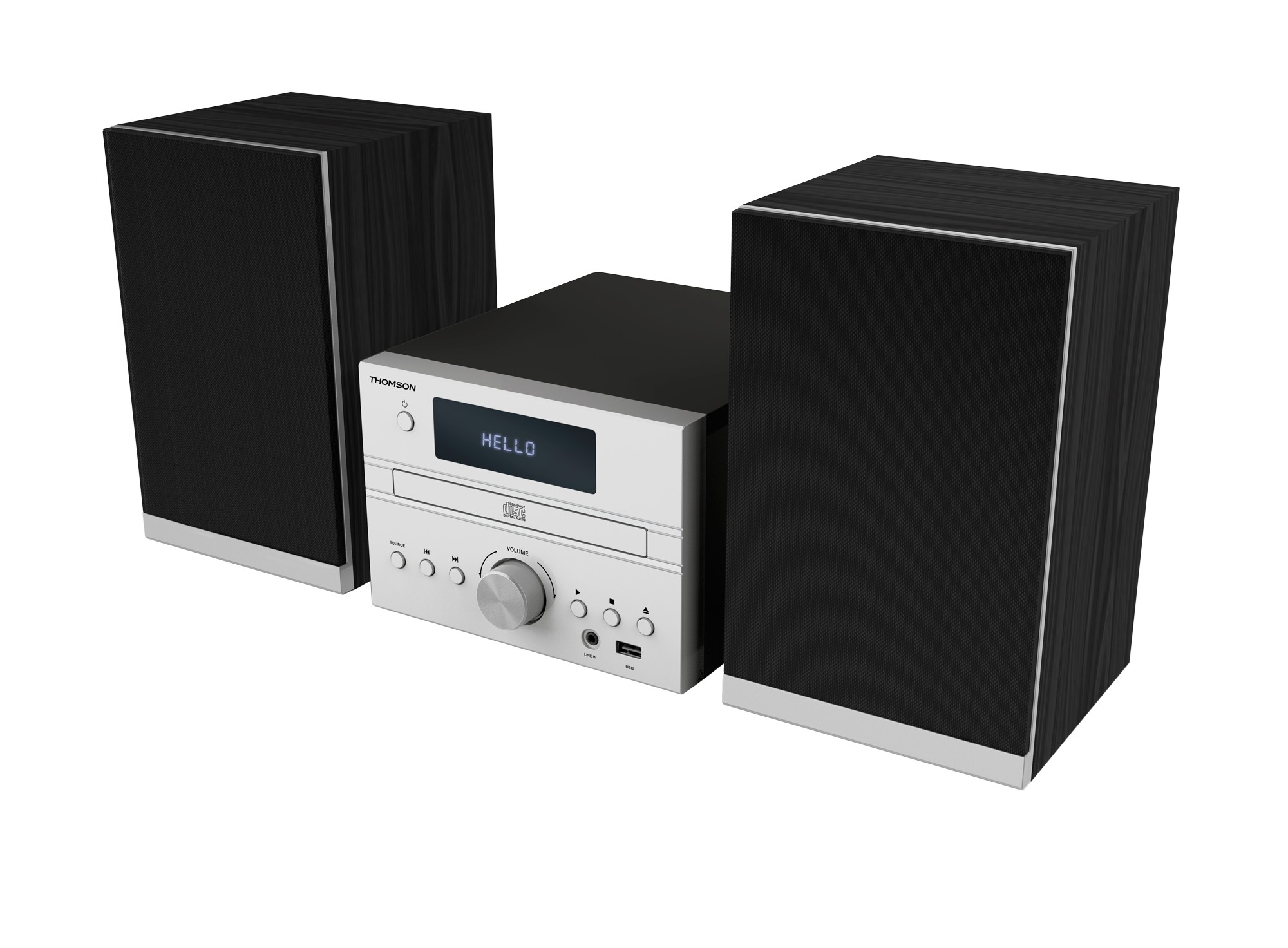 Thomson MIC122BT set audio da casa Microsistema audio per la casa 50 W Nero Argento Thomson MIC122BT set audio da casa Microsistema audio per la casa 50 W Nero Argento