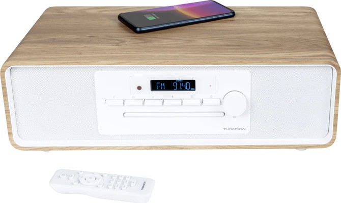 Thomson MIC301IBT set audio da casa Microsistema audio per la casa 10 W Bianco Legno