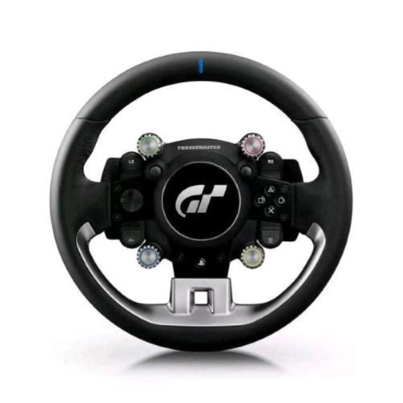 Thrustmaster gt wheel add-on volante gran turismo vera pelle 28cm nero