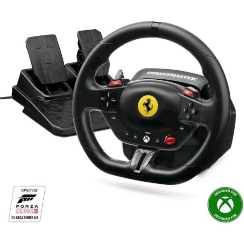 Thrustmaster - Sterzo + Pedali T98-x Ferrari 296 Gts-nero