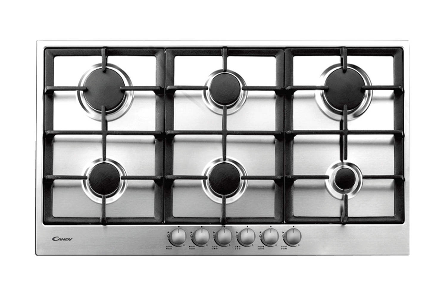 Timeless Pg960/1sxgh. Colore Del Prodotto: Acciaio Inox, Posizionamento Dell'apparecchio: Da Incasso, Dimensione Della Larghezza Del Piano Cottura: 90.9 Cm. Tipo Di Controllo: Mano... - 33801152 - Candy